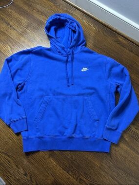Nike Blue Hoodie - Size Medium